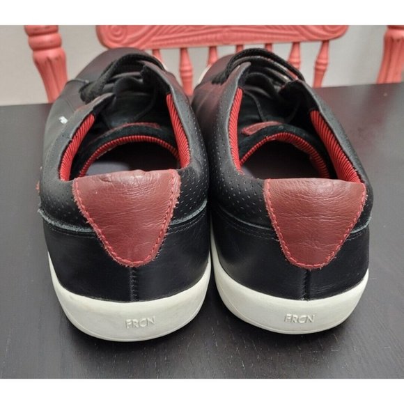 Ferracini Inifinity 2577C Black Leather Maroon Red Men's Size 10 Casual Driving - Picture 3 of 8